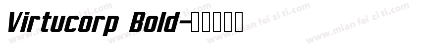 Virtucorp Bold字体转换